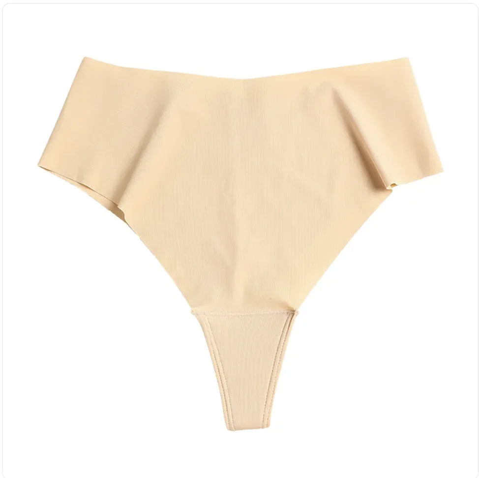 Women's High-Waist Cotton Seamless Underwear - Camel Toe Prevention