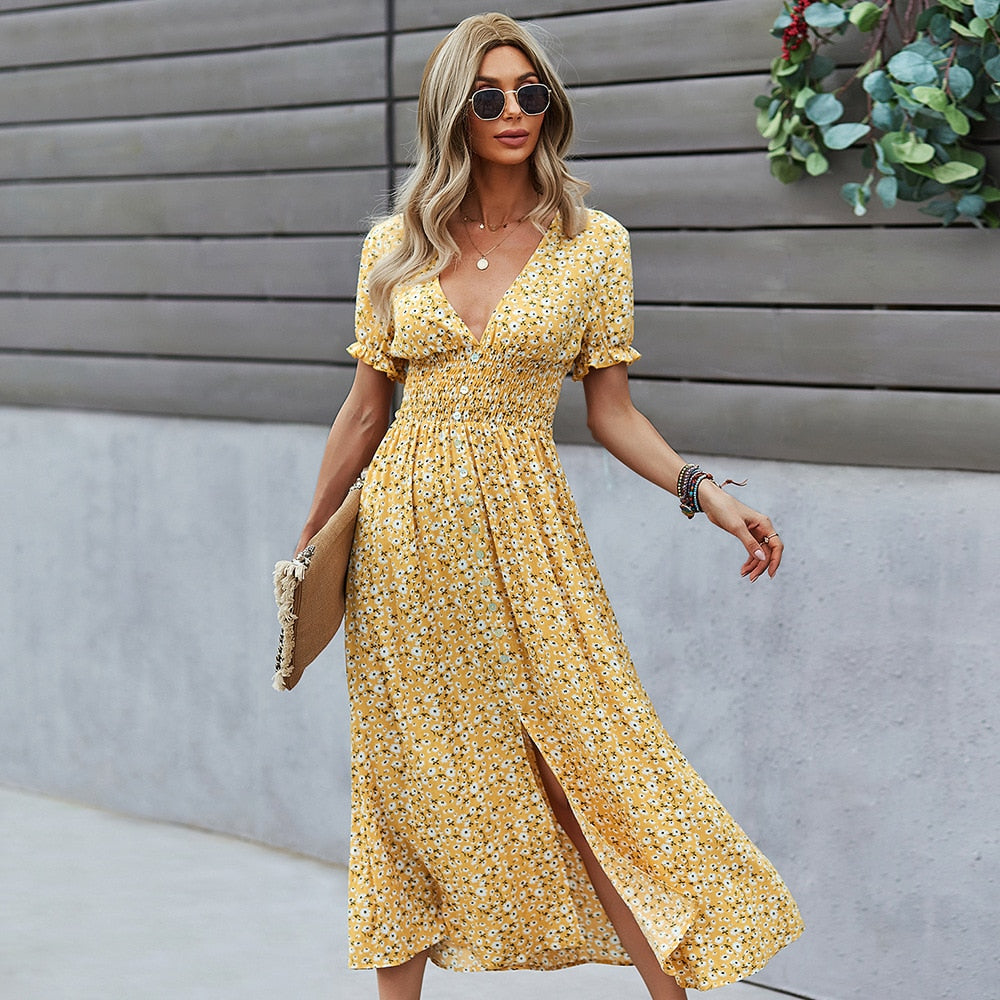 Siena Floral Midi Dress