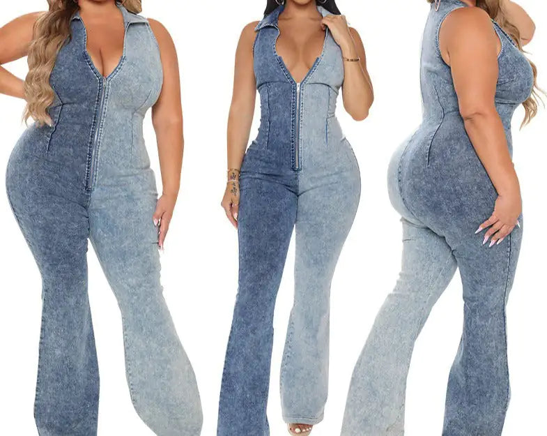 "Double Trouble" Denim Jumpsuit