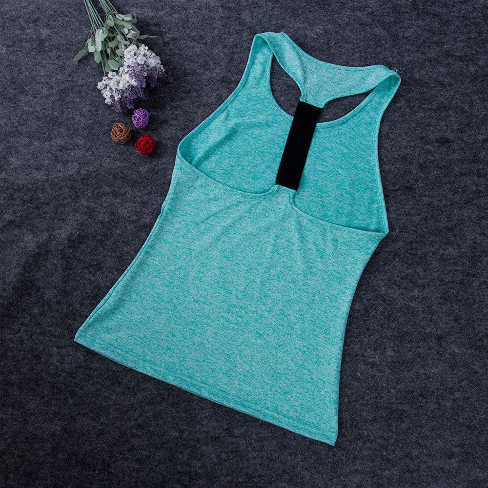 Casual Sleeveless Women  Yoga Shirts